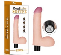 Фаллоимитатор с мошонкой Real Softee 20 см