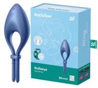 Эрекционное смарт-кольцо Satisfyer Bullseye синее