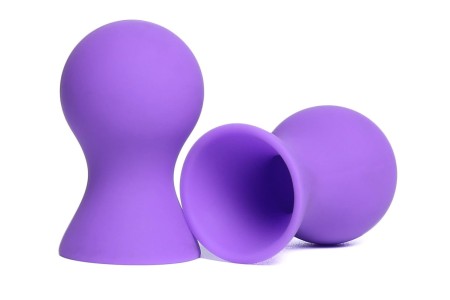 Вакуумные помпы для сосков из силикона фиолетовые
