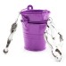 Серебряные клипсы на соски с фиолетовыми ведерками - фото 4