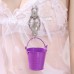 Серебряные клипсы на соски с фиолетовыми ведерками - фото 2