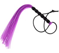 Маленькая резиновая плеть фиолетовая 21 см