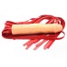 Красная БДСМ плеть с фаллосом 66 см - фото 2