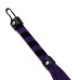 Компактная черно-фиолетовая плеть из замши 28 см - фото 3