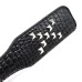 Пэдл-шлепалка черный с серебряными заклепками 32 см - фото 1