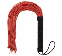 Мягкая красная плеть с черной рукоятью 48 см