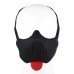 Текстильная черная маска собаки Hot Time - фото 1