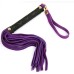 Компактная черно-фиолетовая плеть из замши 27 см - фото 1