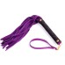 Компактная черно-фиолетовая плеть из замши 27 см - фото 2