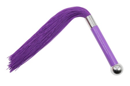 Фиолетовая плеть с силиконовыми хвостами 42 см