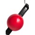 Силиконовый кляп-шар красного цвета - фото 2