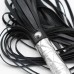 Черная плеть с серебристой рукоятью 39 см - фото 1