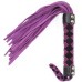 Черно-фиолетовая замшевая плеть 39 см - фото