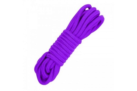Хлопковая верёвка для бондажа фиолетовая 5 м