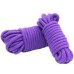 Хлопковая верёвка для бондажа фиолетовая 5 м - фото 1