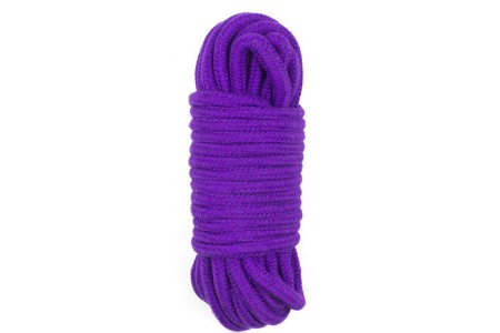 Хлопковая верёвка для бондажа фиолетовая 10 м