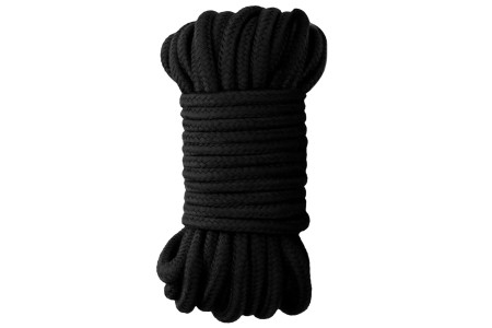 Хлопковая верёвка для бондажа черная 20 м
