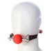 Красный кляп-шар из медицинского силикона - фото 3