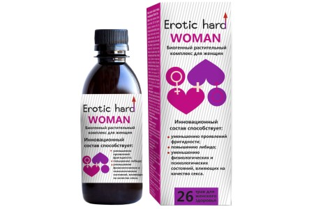 Женский биогенный концентрат для Повышения Либидо и Сексуальности Erotic Hard Woman 250 мл