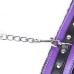 Черно-фиолетовые наручники с мехом - фото 5