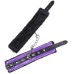 Черно-фиолетовые наручники с мехом - фото 3