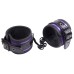 Черно-фиолетовые наручники с цепью - фото 1