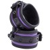 Черно-фиолетовые наручники с цепью - фото 2