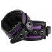 Черно-фиолетовые наручники с цепью - фото 3