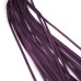 Замшевая плеть фиолетового цвета с прозрачной рукоятью 68 см - фото 3