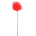 Красный перьевой тиклер с атласной ручкой 34 см - фото