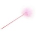 Розовый перьевой тиклер с атласной ручкой 34 см - фото 1