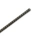 Черный перьевой тиклер с атласной ручкой 34 см - фото 3