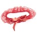 Эротическая кружевная подвязка красного цвета - фото 5