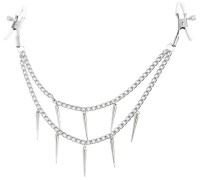 Зажимы для сосков с двойной цепью и шипами