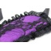 Кружевной черно-фиолетовый набор для эротических игр - фото 3