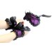 Кружевной черно-фиолетовый набор для эротических игр - фото 2