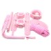 Набор БДСМ аксессуаров розового цвета - фото