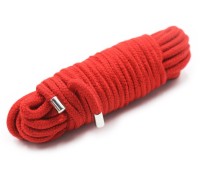 Красная бондажная веревка из хлопка 10 м