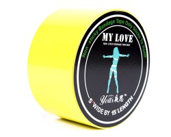 Желтая бондажная лента My Love 15 м