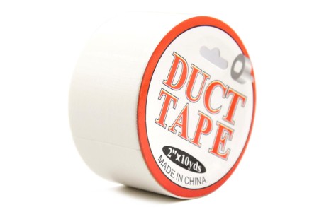 Бондажный скотч Duct Tape белый 15 м