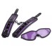 Фиолетовый БДСМ набор из маски и наручников - фото