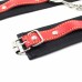 Красно-черные наручники из нейлона - фото 3