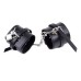 Черные БДСМ наручники с замочками - фото 1
