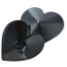 Черные металлические пэстисы сердечки - фото 3