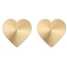 Золотые металлические пэстисы сердечки - фото