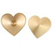 Золотые металлические пэстисы сердечки - фото 2