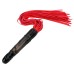Красная БДСМ плеть с черным фаллосом 66 см ИМЕЕТ ДЕФЕКТ - фото 1