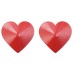 Красные металлические пэстисы сердечки - фото
