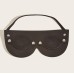 Черная БДСМ маска со съемными шорами на глаза - фото 4