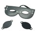Черная БДСМ маска со съемными шорами на глаза - фото 2